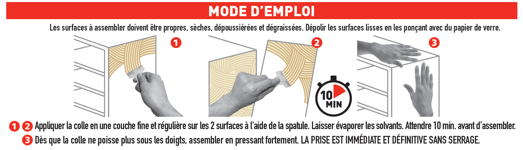 Colle néoprène gel Multi - usages SADER, 2,5 l