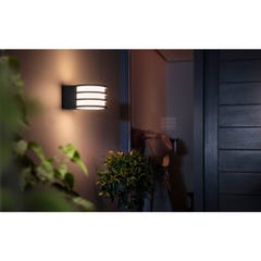 Ampoule connectée PHILIPS HUE White 9.5W LUCCA Anthracite Ext 1