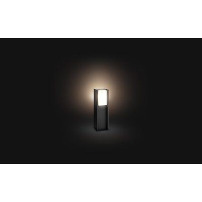 Lampe connectée PHILIPS Hue TURACO Borne 1x9.5W - Anthracite
