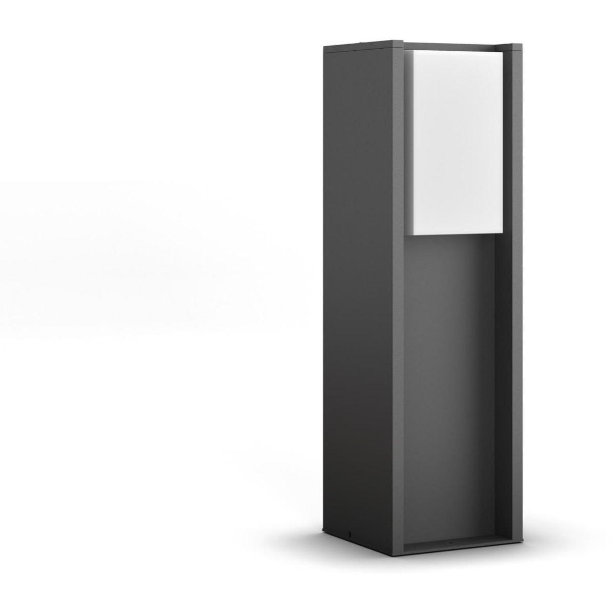 Lampe connectée PHILIPS Hue TURACO Borne 1x9.5W - Anthracite