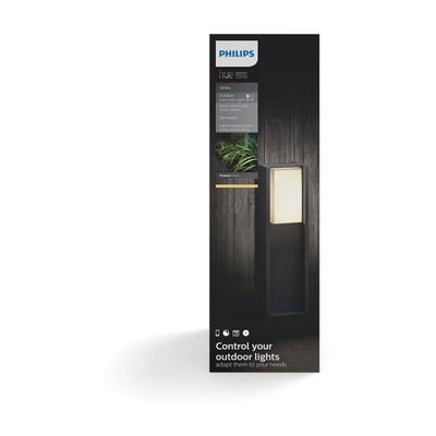 Lampe connectée PHILIPS Hue TURACO Borne 1x9.5W - Anthracite