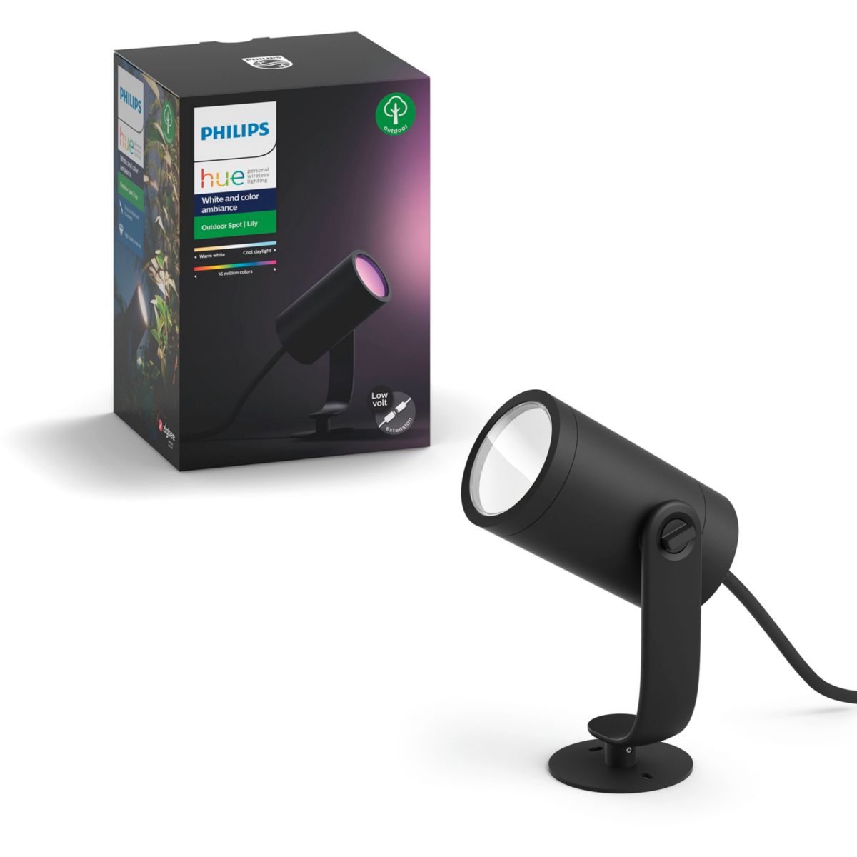 Lanterne PHILIPS HUE W&C LILY extension 8W Anth. Ext