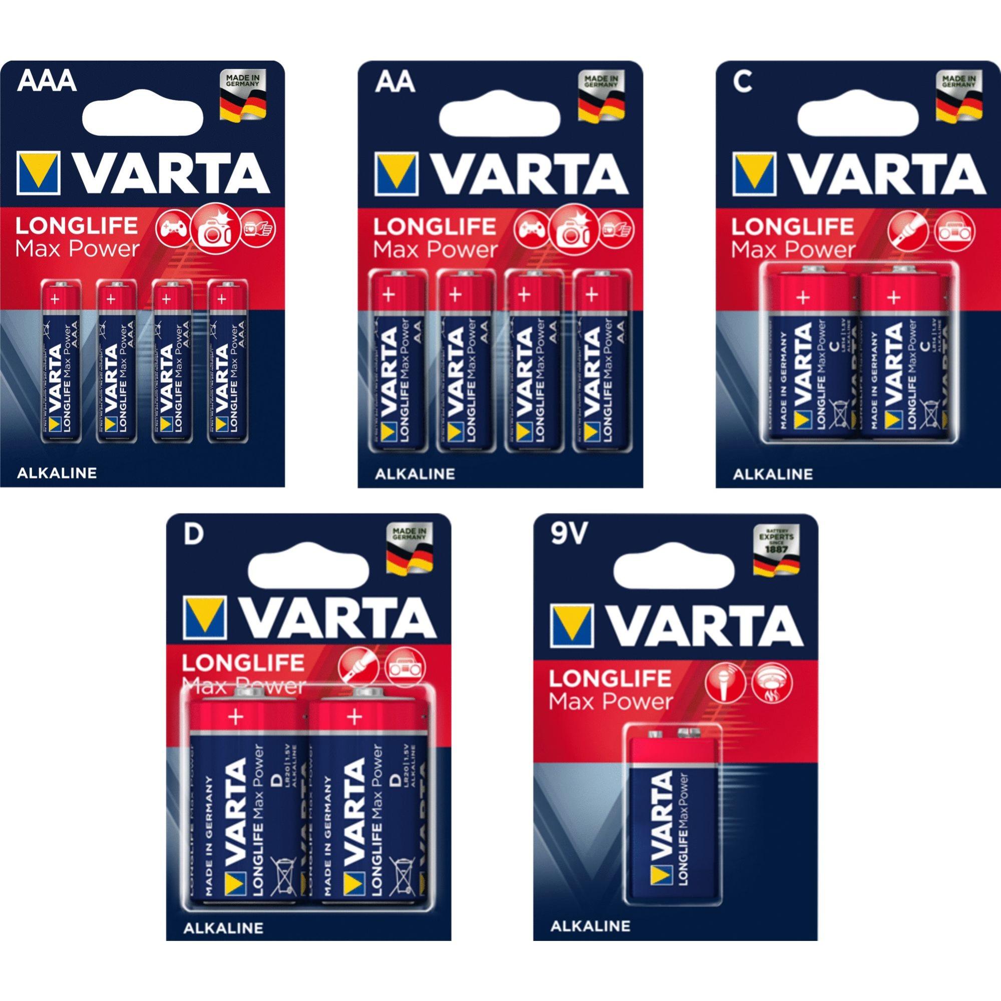 Blister de 2 piles LR20 1,5 V - VARTA - 4714110401