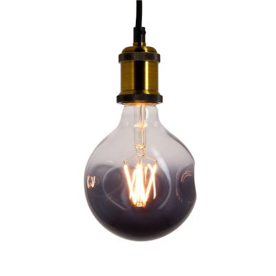 Ampoule LED Globe (G125) Irrégulière au verre fumé, culot E27, 6W cons. (48W eq.), 600 lumens, lumière blanc chaud 3