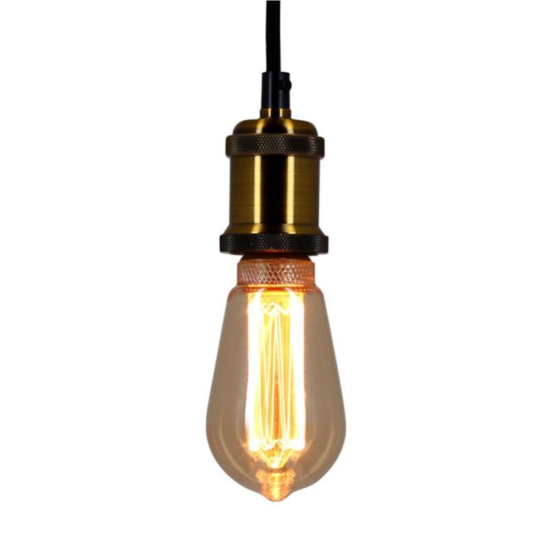 Xanlite - Ampoule LED déco Hologramme EDISON au verre ambré, culot E27, 4W cons., 200 lumens, lumière blanc chaud - RFDHE200STS