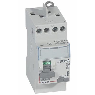 Interrupteur différentiel DX³-ID 2P 230V 40A type AC 300mA - LEGRAND - 411614 0