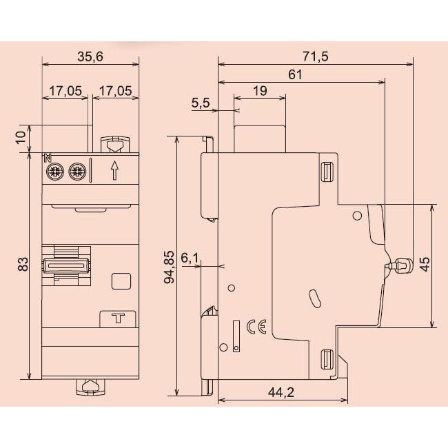 Interrupteur différentiel bipolaire DX³ Type A vis/auto 63A 30 mA Legrand 1