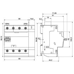 Legrand - Interrupteur Différentiel Tétrapolaire Dx³ Type Ac Vis/auto 40a 30 Ma 4