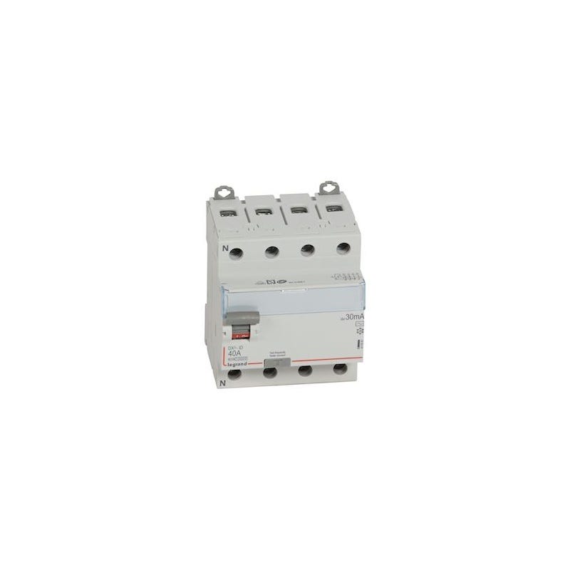 Interrupteur différentiel Tétrapolaire DX³ Type AC Vis/vis 40A 30 mA Legrand 4