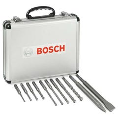 Coffret de forets SDS-PLUS et burins aluminium (11 pcs) - BOSCH 2608578765 1