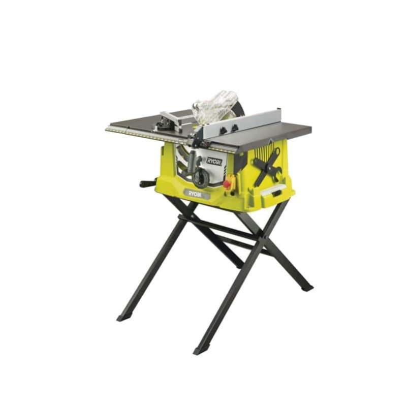Scie sur table électrique RYOBI 1800W 254mm - piètement rétractable et extension - RTS1800ES-G