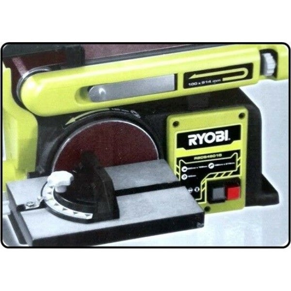 Ponceuse à bande et à disque stationnaire RYOBI 370W RBDS4601G 4
