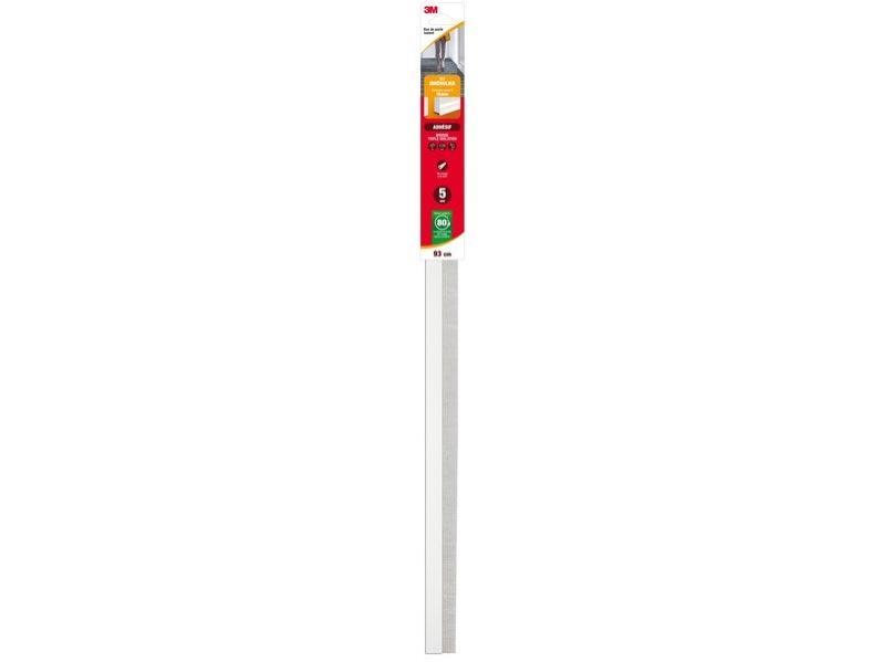 Bas De Porte Adhésif Sol Irregulier Classique, L.93 Cm Blanc