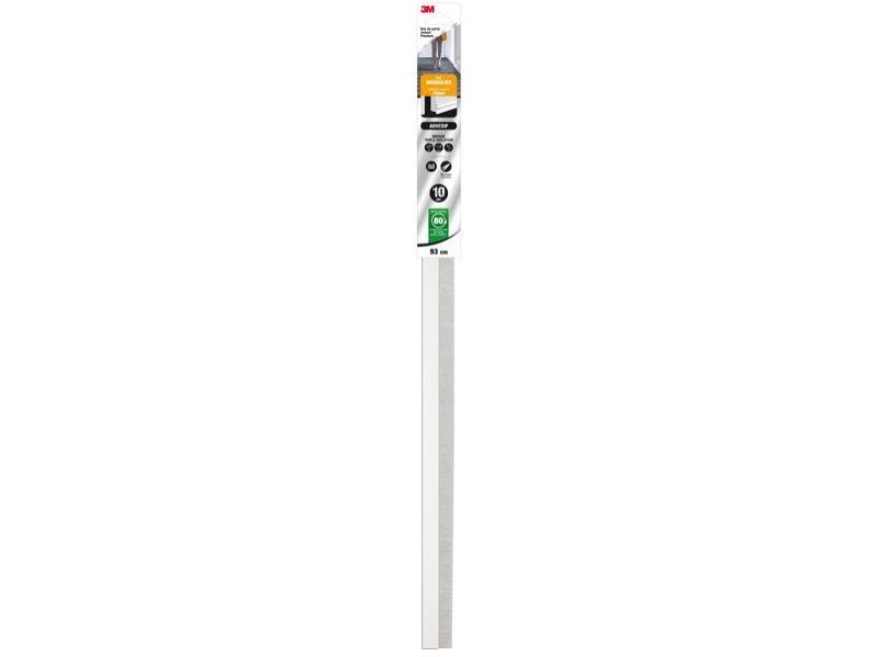 Bas De Porte Adhésif Sol Irregulier Premium, L.93 Cm Blanc