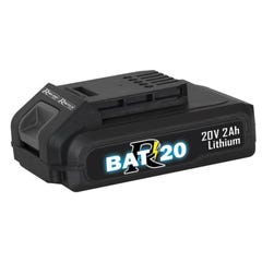 Batterie 20 volt, 2 Amp pour gamme "R-BAT20" 0