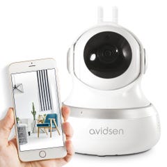 Caméra de surveillance intérieure Avidsen IP Wifi 720 P - 360° - application Protect-Home - 0