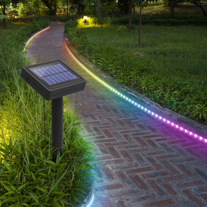 Xanlite - Balise strip LED solaire - 3 m RVB - - LSBK3SOLARRVB 1