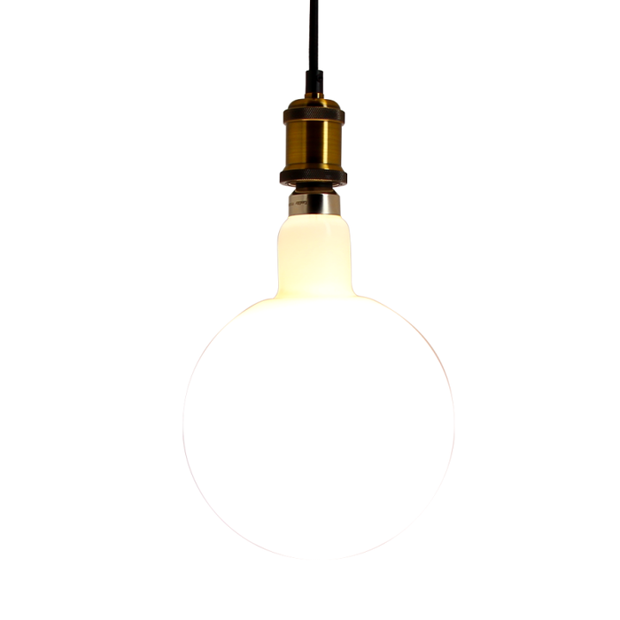 Xanlite - Ampoule LED déco éclairante Globe XXL Opaline au verre lacté, culot E27, 24W cons. (185W eq.), 3200 lumens, lumière blanc neutre - 3