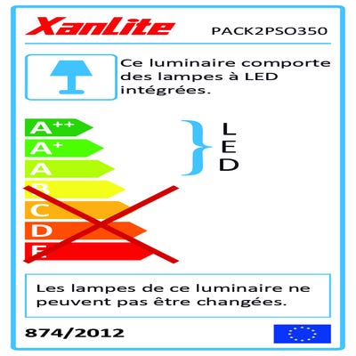 Xanlite - Double Projecteur LED Solaire, 350 Lumens, Spéciale Extérieur (IP44) - PACK2PSO350 5