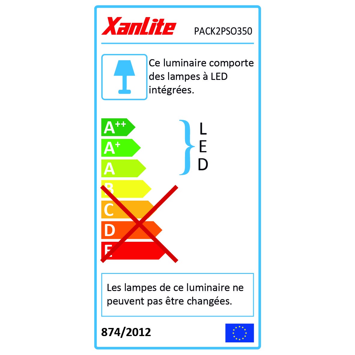Xanlite - Spot LED extérieur solaire, piquet, double tête, 450 Lumens, IP44 - PACK2PSO350 5