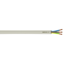 Câble électrique 3 G 1.5 mm² ho5vvf L.3 m, blanc 0