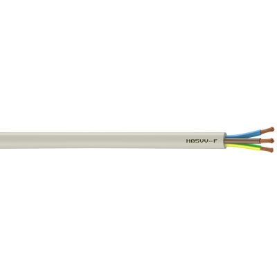 Câble électrique 3 G 1.5 mm² ho5vvf L.3 m, blanc