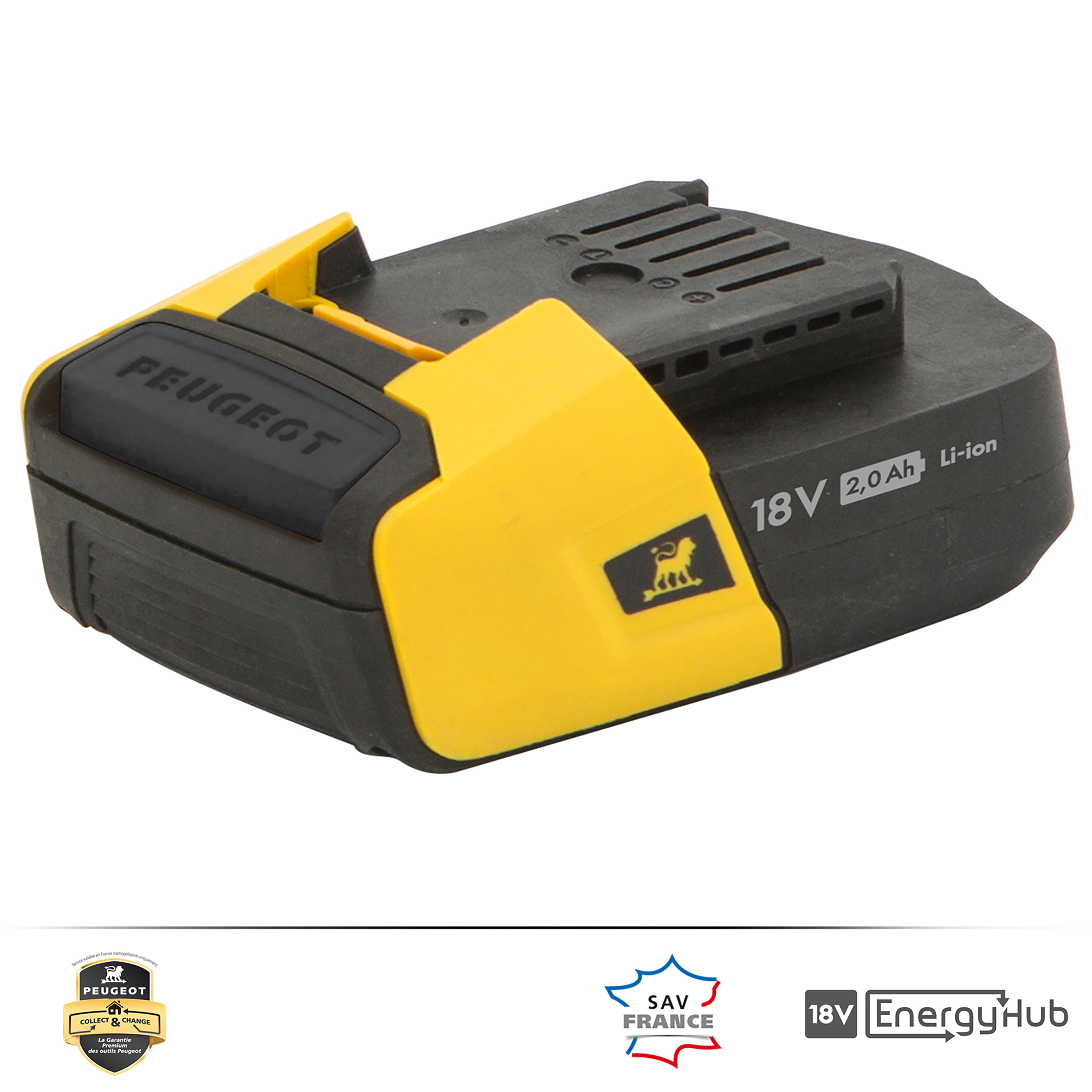 EnergyHub-18V20 Batterie Lithium-Ion 2,0 Ah - Garantie 3 ans , SAV++ Collect & Change, batterie neuve en 72h!