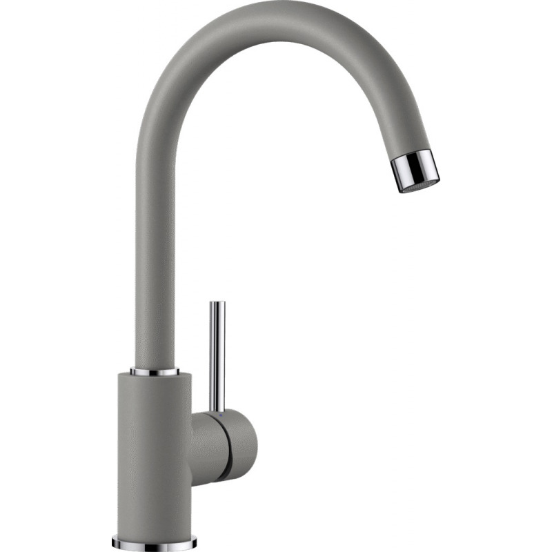 Blanco Mitigeur MIDA Silgranit-Look avec bec orientable à 360°, Alumétallic (519416)