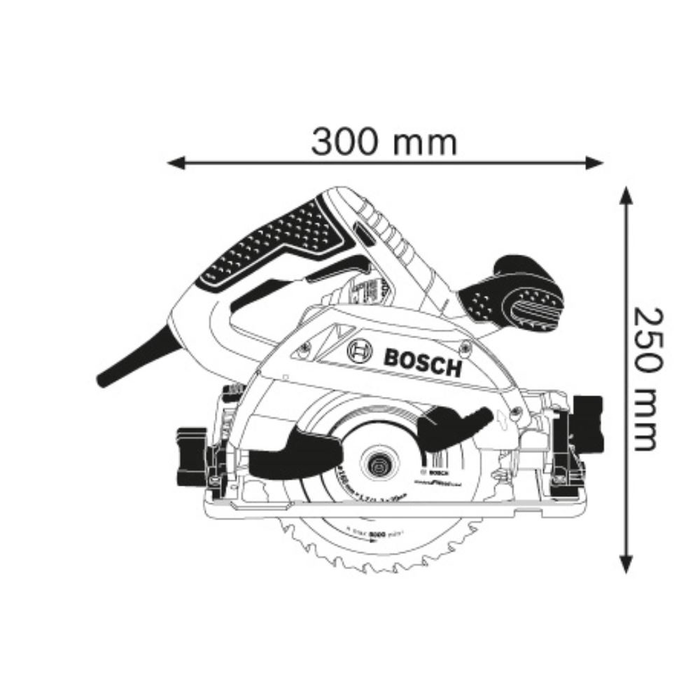 Bosch - Scie circulaire 1350W Diam 165mm - GKS 55+ GCE Bosch Professional 5