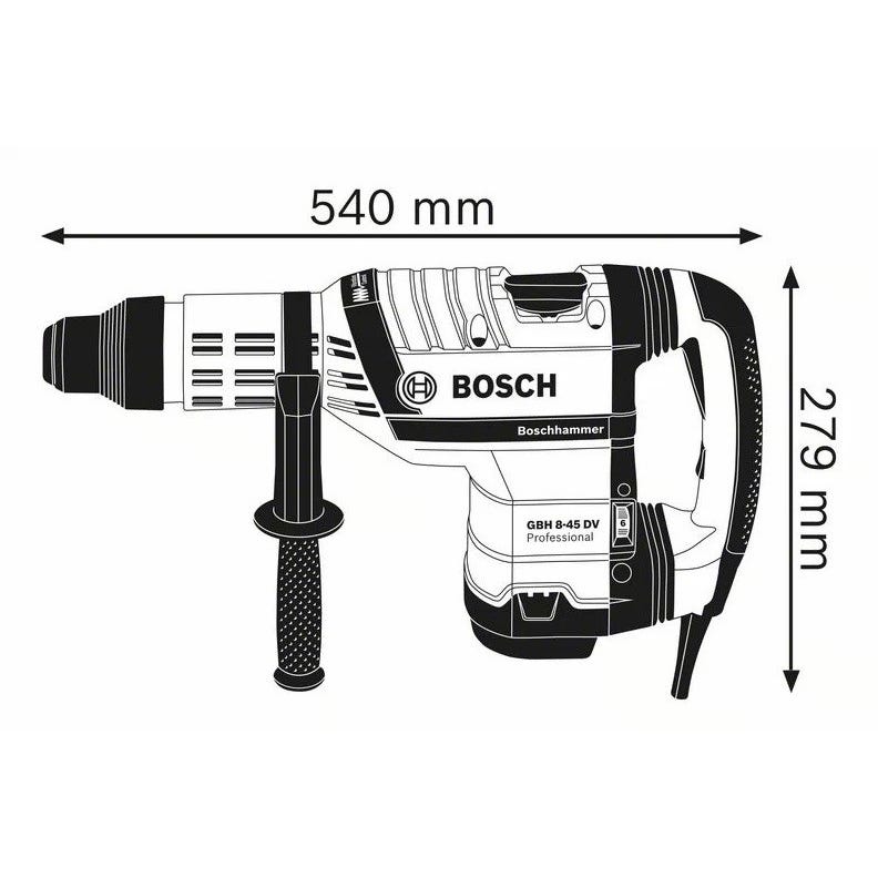 Bosch - Perforateur SDS max 45 mm 1500 W 12.5 J - GBH 8-45 DV Professional Bosch Professional 4
