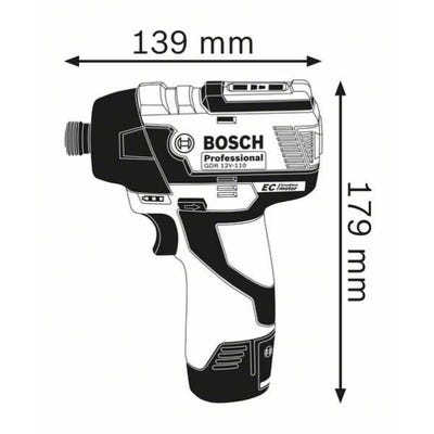 Bosch - Visseuse à chocs 12 V couple 110Nm sans batterie ni chargeur - GDR 12V-110 Professional