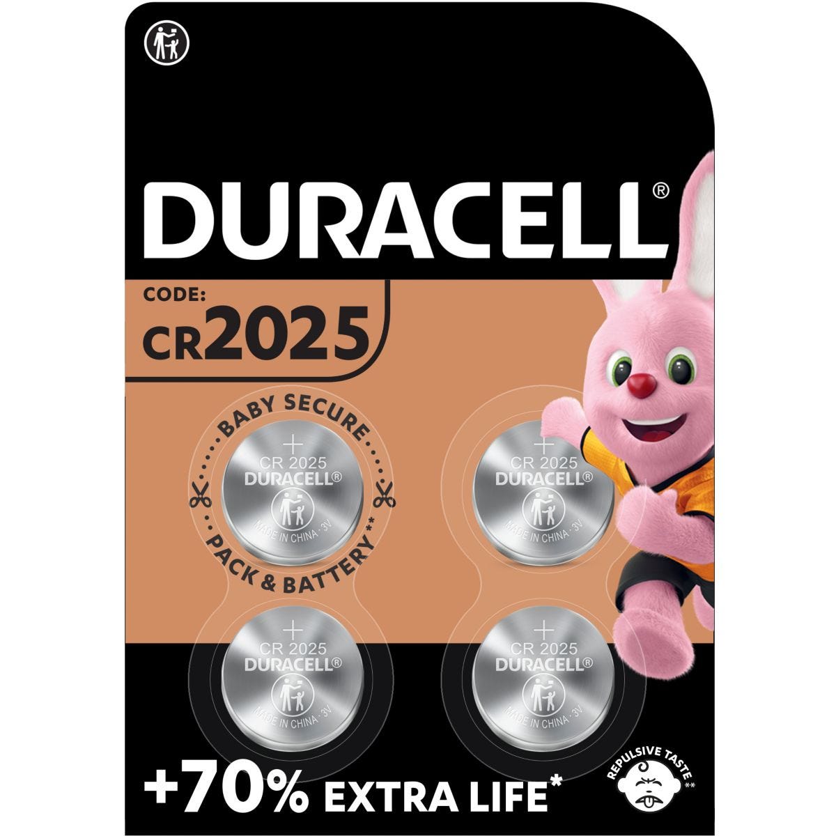 Pile DURACELL DL/CR 2025 x4 0