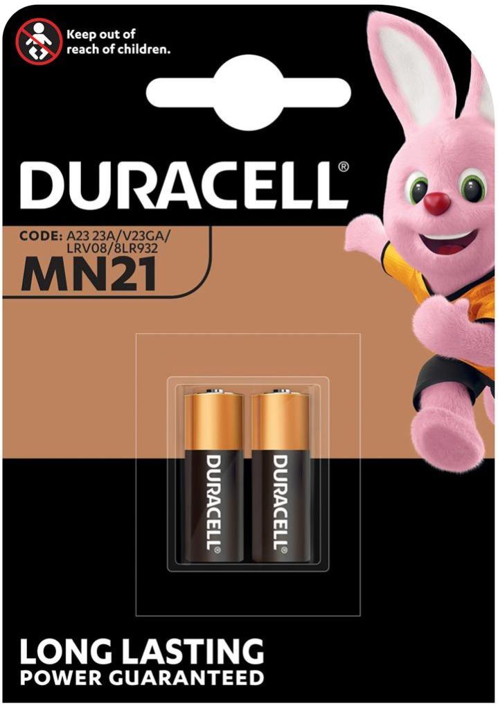 Pack De 2 Piles Alcalines Duracell Security Type Mn21 (3lr50)
