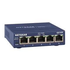 Switch ethernet NETGEAR GS105 Métal 5 Ports - Garantie à vie
