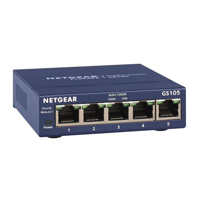 Switch ethernet NETGEAR GS105 Métal 5 Ports - Garantie à vie 0