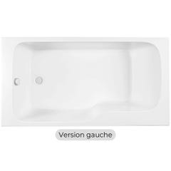 Baignoire bain douche JACOB DELAFON Malice, version gauche | Blanc brillant 160 x 85 2