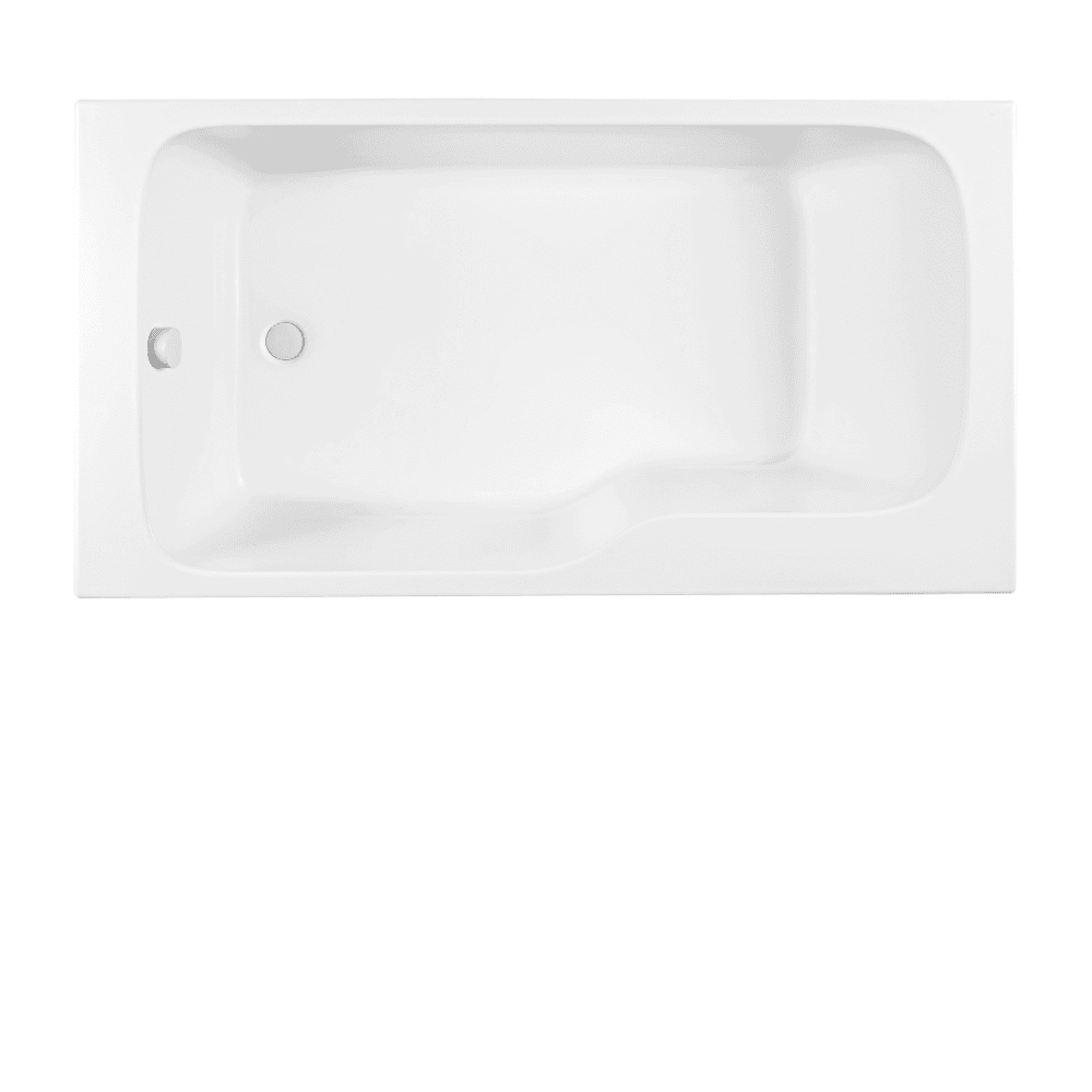 Baignoire bain douche JACOB DELAFON Malice, version gauche | Blanc brillant 160 x 85 0