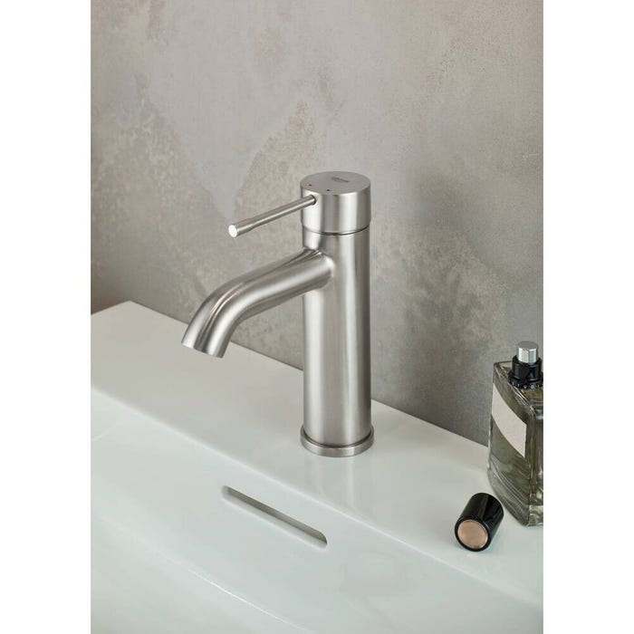 Grohe ESSENCE NEW - Mitigeur monocommande, 1/2" pour lavabo Taille S SuperSteel (23589DC1) 3