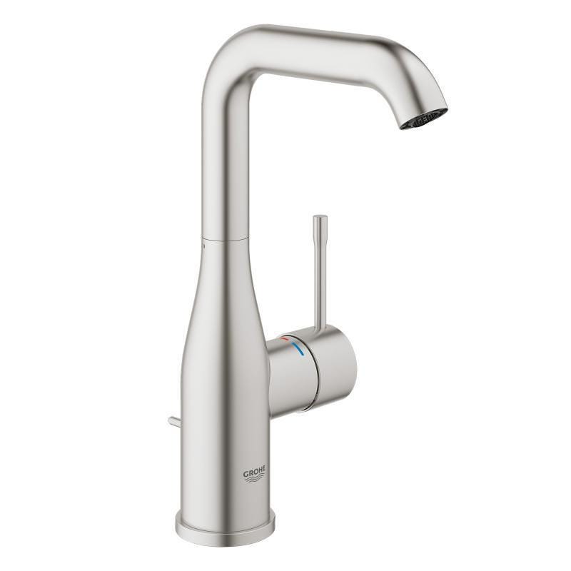 Grohe ESSENCE NEW - Mitigeur monocommande Lavabo Taille L SuperSteel (32628DC1) 0