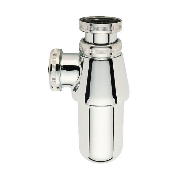 NICOLL Siphon lavabo laiton chromé brillant