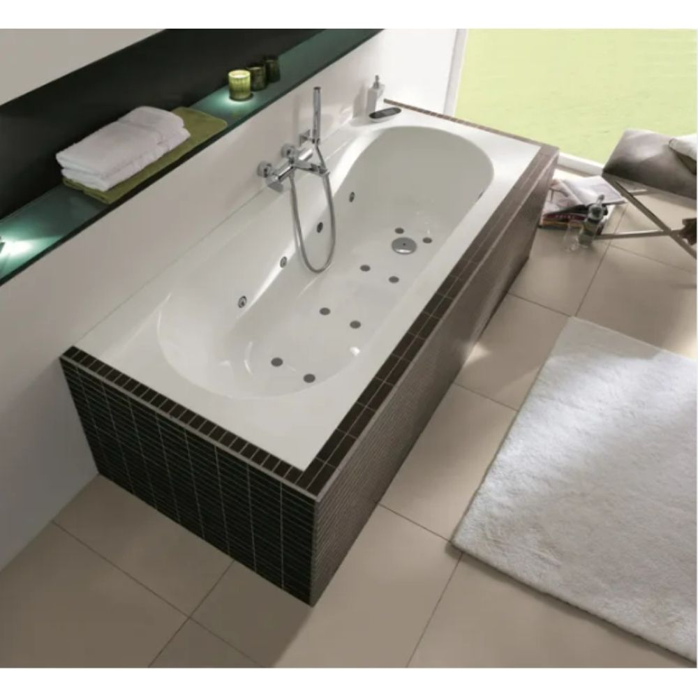 Baignoire Balnéo VILLEROY ET BOCH Oberon Crystal combipool confort 180 x 80 cm