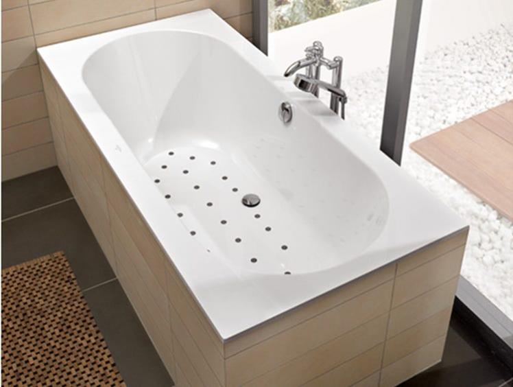 Baignoire Balnéo Villeroy & Boch OBERON CRYSTAL AIRPOOL CONFORT 160X75CM