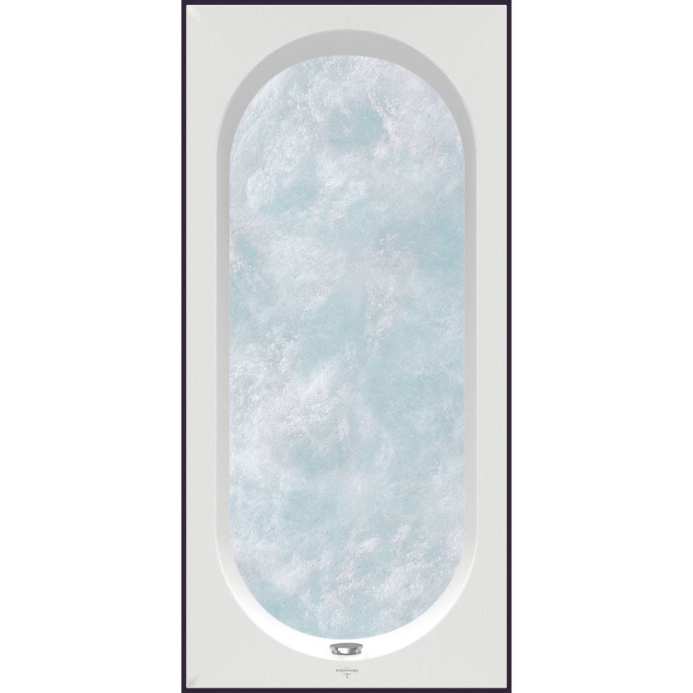 Baignoire Balnéo VILLEROY ET BOCH Oberon Crystal Airpool Confort 160 x 75 cm 2