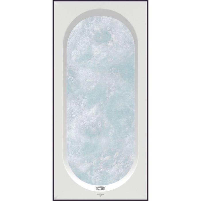 Baignoire Balnéo VILLEROY ET BOCH Oberon Crystal Airpool Confort 170 x 75 cm 1