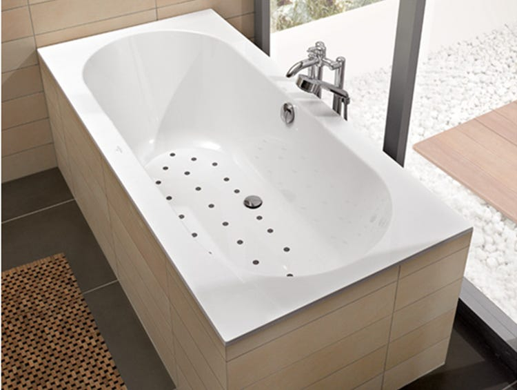 Baignoire Balnéo Villeroy & Boch OBERON CRYSTAL AIRPOOL CONFORT 170X75CM