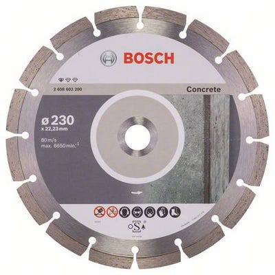 Disque à tronçonner diamanté Professional for Concrete, 230 x 22,23 x 2,3 x 10 mm Bosch 2608602200 0