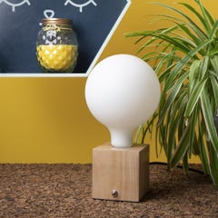 Ampoule LED déco éclairante Globe Opaline au verre lacté, culot E27, 12W cons. (100W eq.), 1521 lumens, lumière blanc neutre 2
