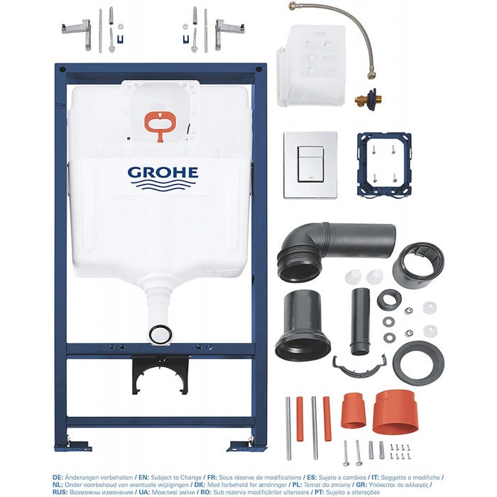Grohe Pack bâti-support Rapid SL + Plaque chrome (38772001) 3