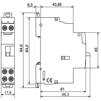 Contacteur domestique CX³ silencieux bobine 25A contact 2F 1 module -  LEGRAND - 412501 ❘ Bricoman
