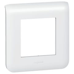 Plaque de finition MOSAIC 2 modules blanc - LEGRAND - 078802 1